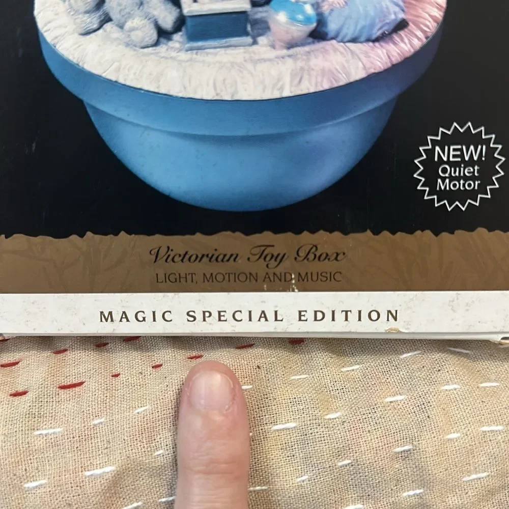 Vtg 1995 Hallmark Victorian Toy Box Magic Special Edition Ornament MAGIC